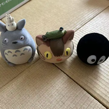 토토로 네코 버스 검댕이 먼지 봉제 인형 세트
