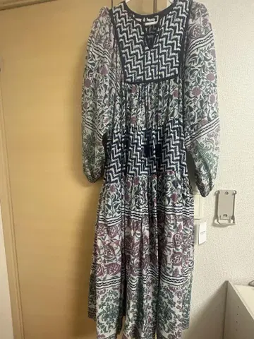 SLOBE IENA 인도 패널 티어드 원피스 38 사이즈