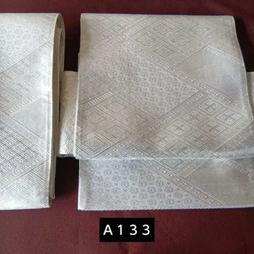 실버 기하학 무늬 츠케오비