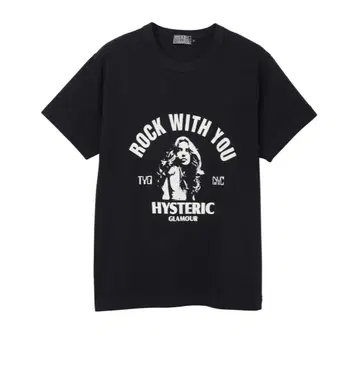 HYSTERIC GLAMOUR ROCK WITH YOU 티셔츠