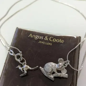 Angus & Coote 실버 목걸이 코알라와 캥거루 (이탈리아)