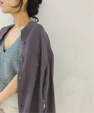 IENA LA BOUCLE 린넨 비에라 워크 셔츠