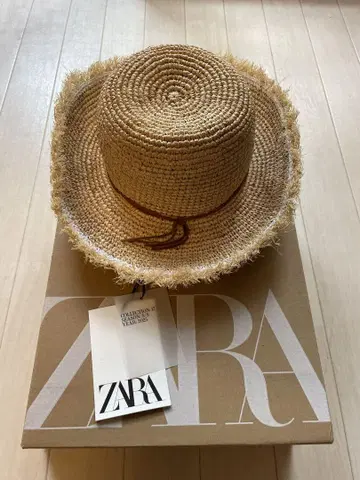 ZARA 라피아 햇 밀짚모자 햇