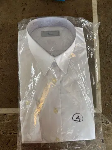 화이트 세미 오더 셔츠