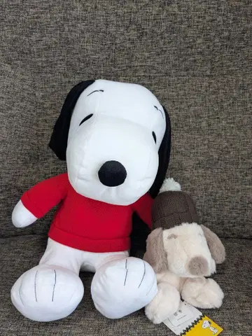 스누피 봉제 인형 세트 택 포함 새상품