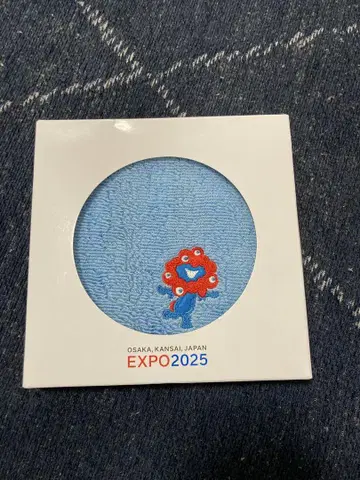먘먘 만박 손수건 스카이블루 체크 엑스포 EXPO