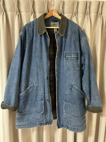 L.L.Bean 데님 헌팅 자켓 라이너 포함 커버올