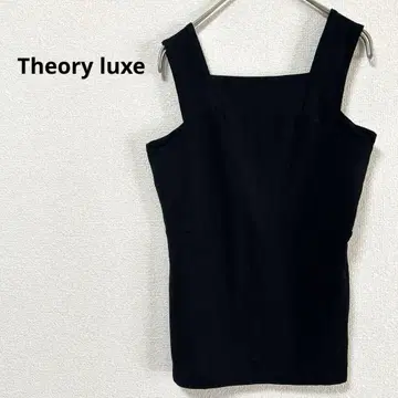 [ 새상품급 ] 띠어리 럭스 탱크탑 블랙 40 L 레이온95%