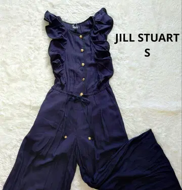 S 새상품 JILL STUART 올인원 네이비 레이온 팬츠