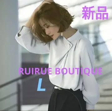 새상품 [ RUIRUE BOUTIQUE ] 레이어드 디자인 블라우스 L