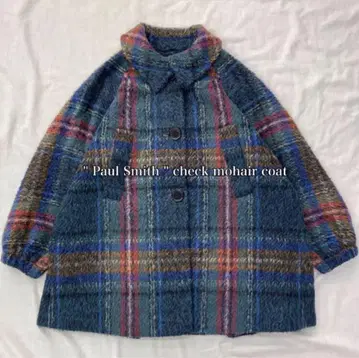 Paul Smith 폴스미스 타탄 체크 모헤어 코트