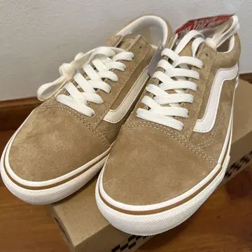 Vans 베이지 스웨이드 로우컷 스니커즈 미사용 새상품