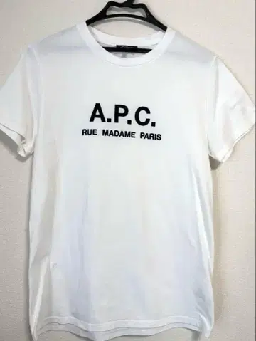 A.P.C. 로고 티셔츠 화이트