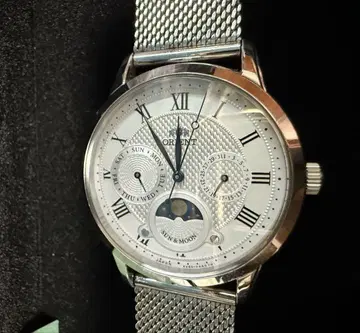 ORIENT 손목시계 SUN & MOON 실버
