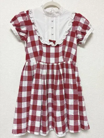 Ank Rouge 깅엄 체크 빨간색