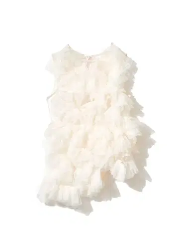 NORTEemor 노에모아 asymmetry tulle tops