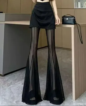 시스루 치마바지 한국 패션 Y2k