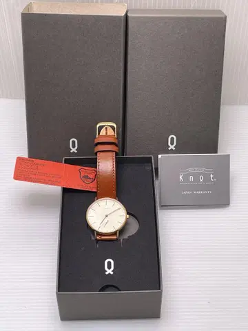 Knot 노트 손목시계 브라운 가죽