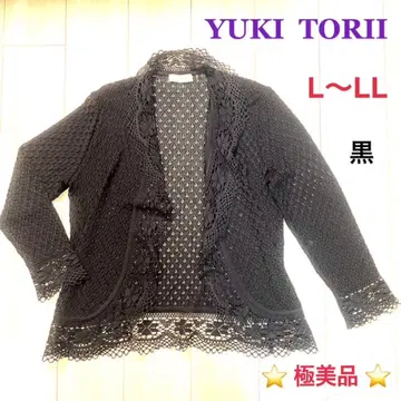 토리이 유키 L~LL 가디건 블랙 레이스 YUKI TORII 컨디션 최상