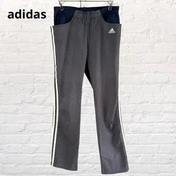 9529 adidas 아디다스 저지 하의 삼선 라인 로고 자수 네이비 S