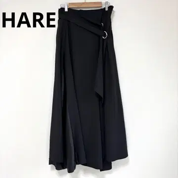HARE 하레 롱 스커트 벨트 블랙 F 사이즈