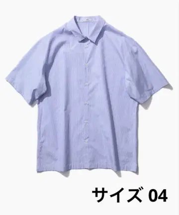 ATON OVERSIZED STRIPE SHORT SLEEVE SHIRT