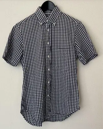 USA 제 GITMAN BROS vintage 반팔 시어서커 셔츠 S