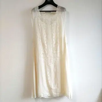 ERMANNO SCERVINO 아이보리 슬리브리스 레이스 튜닉