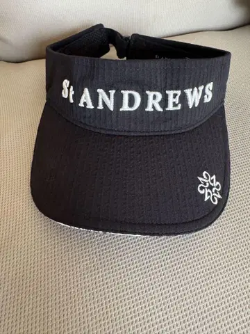 St Andrews 골프 썬캡 블랙 프리 사이즈
