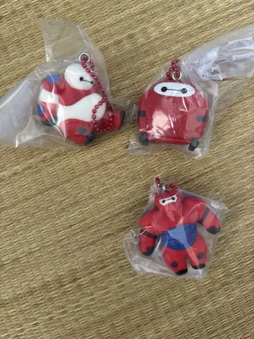 베이맥스 캡슐 토이 플랫 마스코트 3세트