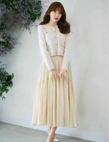 herlipto High-Waist Tiered Long Skirt