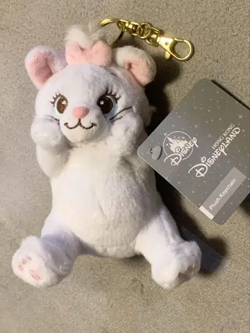 홍콩 디즈니 마리 봉제 인형 키링