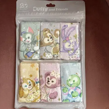 Duffy and Friends 20주년 기념 미니 타월 6매 세트