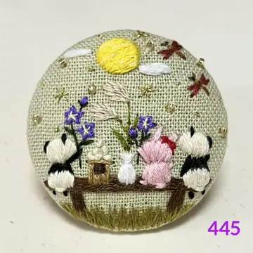 핸드메이드 자수 브로치 no.4452