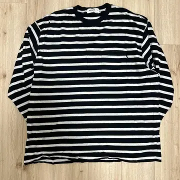 everyone high-gauge cotton border Tee