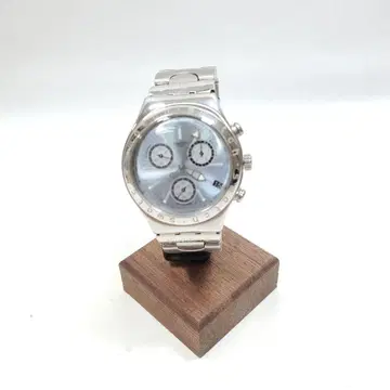 swatch-96 irony 크로노 데이트 아이스 블루