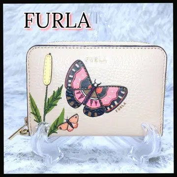 새상품급 FURLA 코인 케이스 지퍼 어라운드 지갑 베이지
