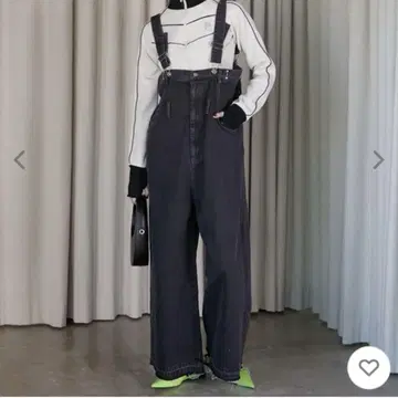 프랭크 프로젝트 데님 살로펫 오버롤 블랙