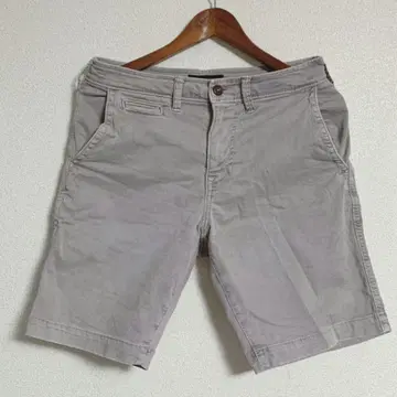 아메리칸 이글 아웃피터스 [M] 하프 팬츠 자수 로고 그레이