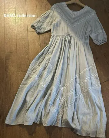 DAMA collection 앤티크풍 레이스 롱 원피스