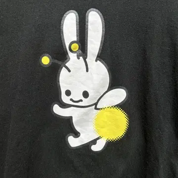 큐운 티셔츠 블랙 L 사이즈