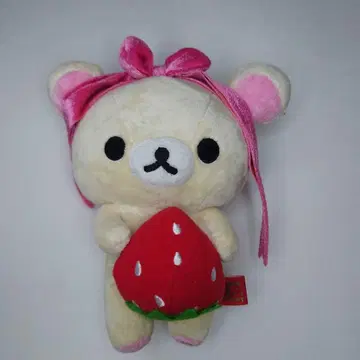 코리락쿠마 모아모아 봉제 인형 딸기