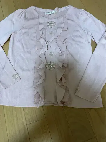 슈퍼뷰티 44 XL 긴팔 풀오버 핑크 상의