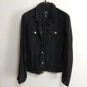 FOREVER 21 블랙 데님 자켓 S