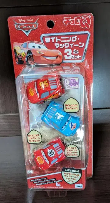 타카라 디즈니 픽사 카 Cars 쵸로Q 3대 세트