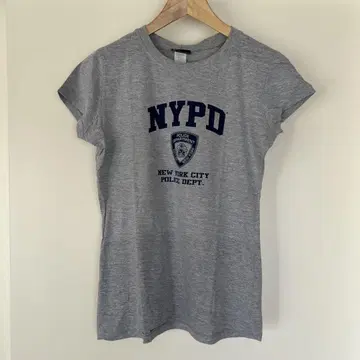 NYPD 그레이 티셔츠 반팔