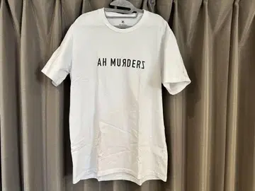 AH MURDERZ 아무다즈 프린트 화이트 티셔츠