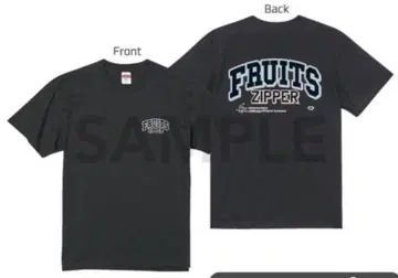 새상품 한정 XL FRUITS ZIPPER BACK LOGO 티셔츠