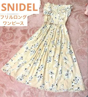 새상품급 SNIDEL 스나이델 프릴 롱 원피스