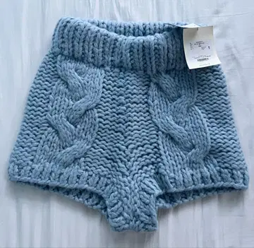 새상품 SeaRoomlynn Hand Made CABLE 숏팬츠 블루